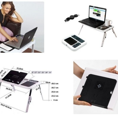 Портативный столик для ноутбука с охладителем E-Table